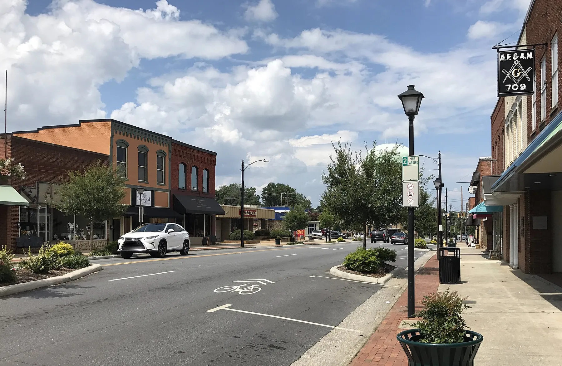 A street in downtown Conover, NC