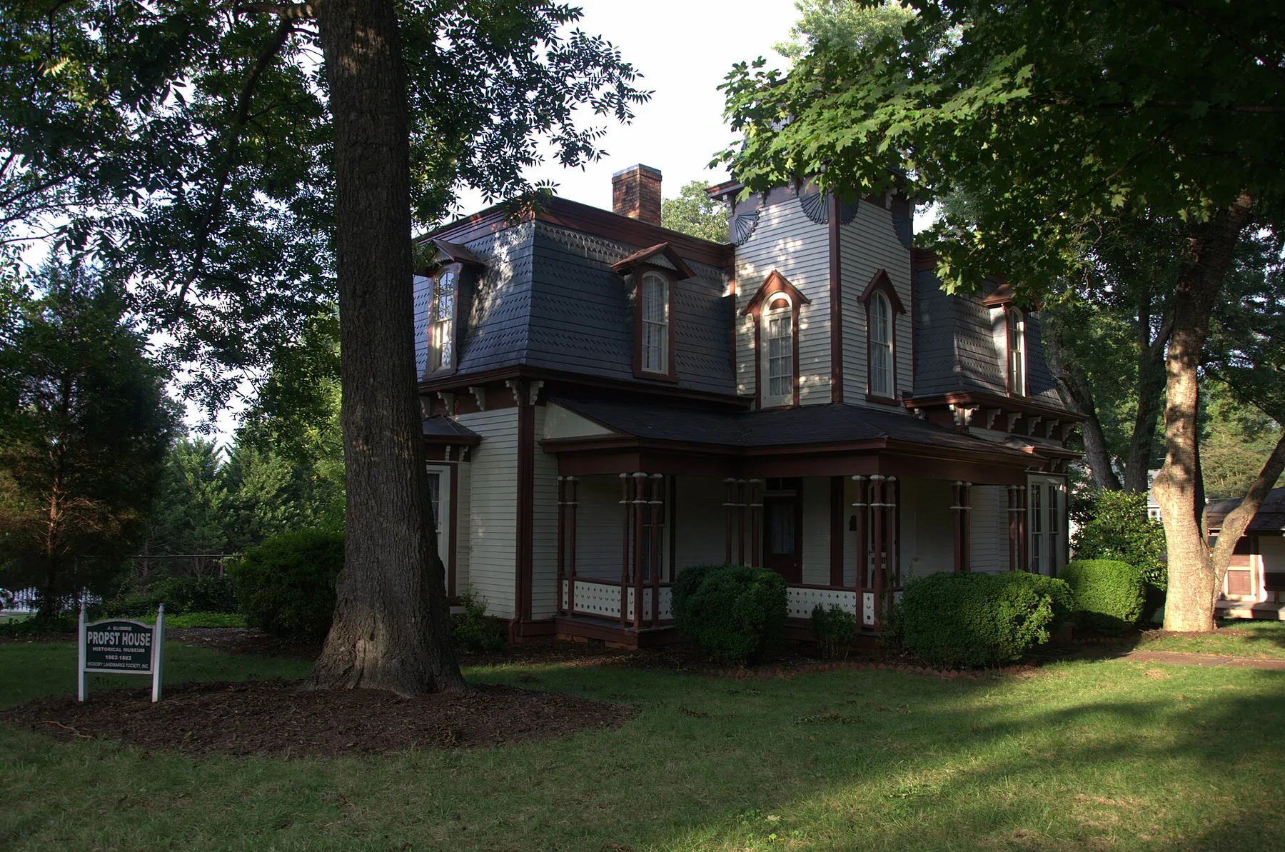 The Propst House, a historic Second Empire style home in Hickory, NC